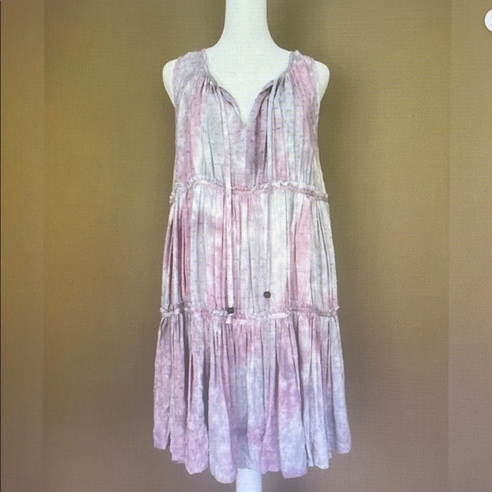 Pink and White Dress